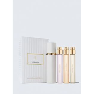 Estée Lauder Luxury Collection -sumutinkotelo, jossa on täyttöpakkauksia, 3 matkakokoista parfum-suihketta