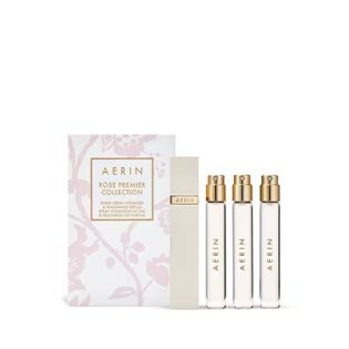 AERIN Rose Premier Fragrance Trio Purse Spray -sumutin ja täyttöpakkaukset